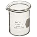 Kimble Kimax 14000-100 Glass Low Form Griffin Beaker with Double Capacity Scale, 20-80mL Graduation Interval, 100mL Capacity, 10mL Graduation, White (Pack of 12)