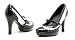 Search : 414-Flapper, 4" Heel Wingtip Mary-Jane Pump in Sizes 5-12, by Ellie Shoes