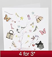 Perfect Paint Tree Birthday Card