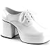Mens Saturday Night Fever White Disco Platform Shoes 8