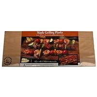 Nature's Cuisine NC007-3 14 by 5-1/2-Inch Maple Outdoor Grilling Plank, 3-Pack