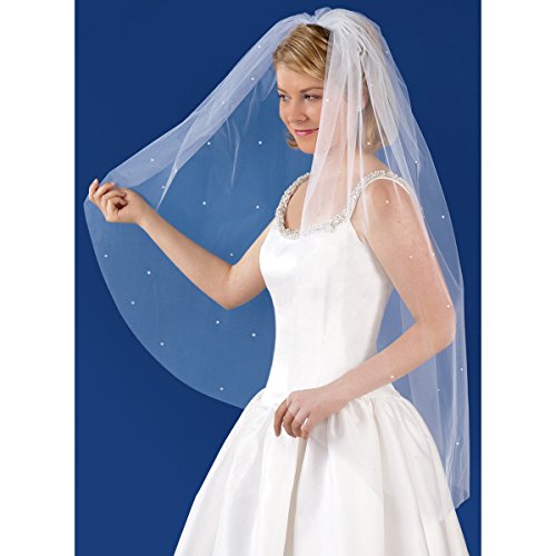 WiltonVeil Pearls Blunt Edge, 38 by 72-Inch