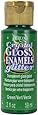 DecoArt Americana Crystal Gloss Enamel Glitter Paint, 2-Ounce, Green
