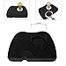 Espresso Tamper Mat, Food Safe Silicone Coffee Tamp Mat Anti-Slip, Corner Tamping Pad Non-Slippery Soft Odorless Holder Pad Black for Barista Tool Home Kitchen Office Bar Shop Worktop by BooTaa