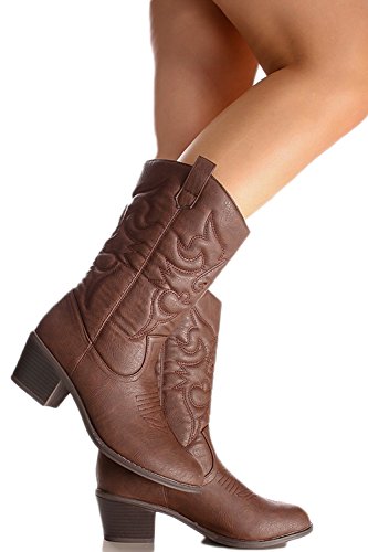 Charles Albert Womens Knee High Riding Boot (6.5, Brown)
