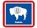 US State Flag - Buffalo, Wyoming (WY) Mouse Pad