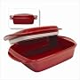Chantal Make & Take 8 x 8 Square Baker With Lid, Chili Red