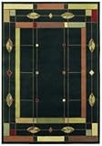 IMAGE OF Philip Crowe Rugs 3V4-08500 Mission Leaf Onyx Rug Size: 5'5