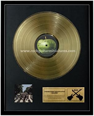 RGM1094 The Beatles Abbey Road Gold Disc 24K Plated LP 12''