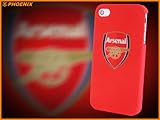 D201-0004 高級感 人気 Apple iPhone 4 & 4S プレミアリーグ アーセナルFC (Arsenal FC) 保護ケース +(無料iPhone保護フィルムが付属しております)
