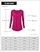 Laksmi Women's Ruched Casual T Shirt Top, Long Sleeve Scoop Neck