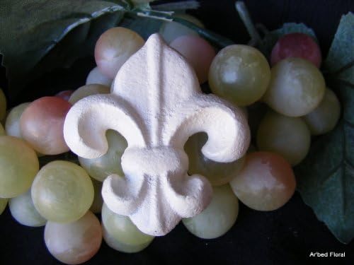 Cast Iron Drawer Handle Pull Fleur De Lis White Knob