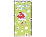 Schokolade - Geschenk - Mitbringsel Ich liebe dich grün zum verschenken 100 g