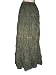 New Fashion Designer Skirts Asparagus Green 4 Tiered Cotton Long Skirt 38"
