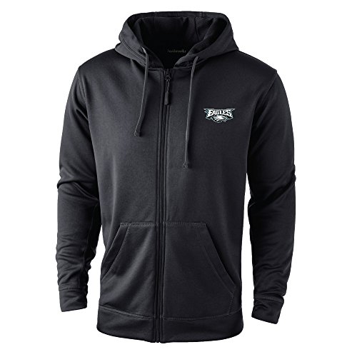 NFL Philadelphia Eagles adult Trophy Polyester Tech Fleece Full Zip Hoodie, X-Large, Forest