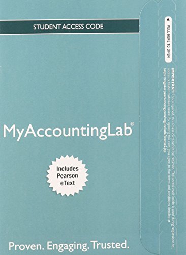 NEW MyAccountingLab with Pearson eText -- Standalone Access Card -- for Horngren's Accounting