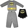 Batman Long-sleeve, long-leg Pajamas w/detachable cape for Toddlers and boys - SPRING SALE!