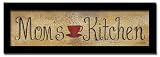Moms Kitchen Coffee Cup Country Decor Framed Print Sign
