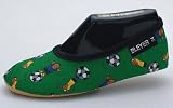 Produkt-Bild: Kinder Gymnastikschuhe Schl&auml;ppchen Fussball gr&uuml;n 27