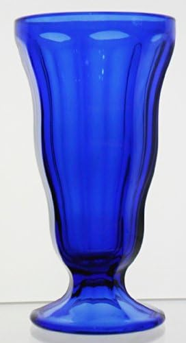 Anchor Hocking Glass Fountainware - Cobalt Blue Ice Cream Sundae Glass (6-7/8" Tall)
