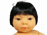 Tiny Babies Oriental Baby Girl Doll With Hair 34cm NEW