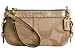 Coach Zoe Signature Capacity Wristlet Bag 41185 Light Gold