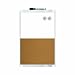 Quartet White Magnetic and Combination Board, 11 x 17 Inches, White Frame (MHOC1117)
