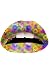 Violent Lips The Electric Daisy Lip Tattoo,Beauty for Women, One Size,Floral Multi
