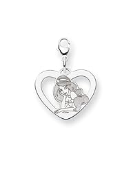 Disney Jasmine Heart Lobster Clasp Charm