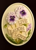 Live, Laugh, Love Outdoor Greeting or Welcome Plaque