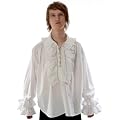 R�schenhemd Baumwollhemd Gothic Hemd Larp wei� S-XXXL