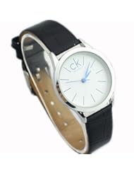 New Brand Womens Watch Mens Watch Wrist Watch Leather Band Wrist Watches (Womens Black)