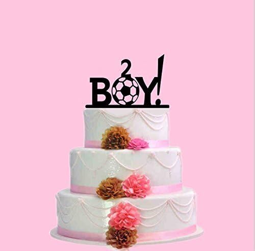 Baby Boy Shower Birthday Football Cake Topper,Custom Baby Cake Topper With Age,Sweet Children Birthday Cake Topper (Multiple Color Optional)