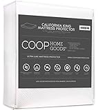 Ultra Luxe Bamboo derived Viscose Rayon Mattress Pad Protector Cover by Coop Home Goods - Cooling Waterproof Hypoallergenic Topper - California King - White