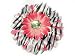 Pink Zebra Print 4" Large Gerbera Daisy Flower Hair Clip Hair Accessories For All Ages