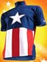 Captain America Cycling Bike Shirt. Medium