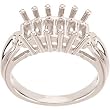 14K White Gold Mother's Ring - 6 Gemstone -- YOU CHOOSE THE COLORS!