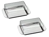 Produkt-Bild: CHG 9559F-05 K&uuml;hlschrankbutterdosen, 2 St&uuml;ck / mit Deckel / 15 x 9.5 cm