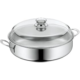 Paella Jumbo pan 32cm with glass lid
