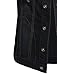 OLLIN1 Mens Casual Denim Vest Jacket with Hoodie