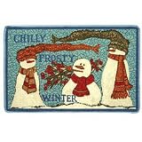 Review ShowerRods XCHDFN014T / Chilly Days & Frosty Nights Bath Rug