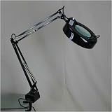 Grandrich ML-236 BLK Fluorescent Swing Arm Magnifier Lamp Kit in Black with a 3 Diopter Lens