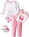 BON BEBE Baby Girls' Newborn Little Sweetheart Set with Bodysuit and Leggings