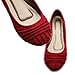 Ollio Women's Ballet Faux Suede Muliti Color Comfort Flat