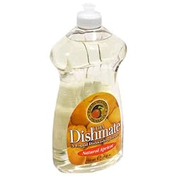 Earth Friendly Products Dishmate Liquid Dishwashing Cleaner, Natural Apricot, 25 Ounces (Pack of 12)