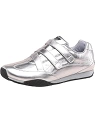 Route 21 Basket Chaussure Sport pour Hommes Marron Velcro