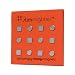 Three By Three Seattle Slim Mighties Square and Circle Magnets, 1/4 Inch Length, 1/32 Inch Thickness, Chrome, 12 Pack, 20400