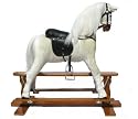 Large White Rocking Horse "Precious"  107cm
