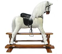 Large White Rocking Horse "Precious"  107cm
