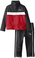 PUMA Baby Boys' Color Block Stripe Tricot Track Set